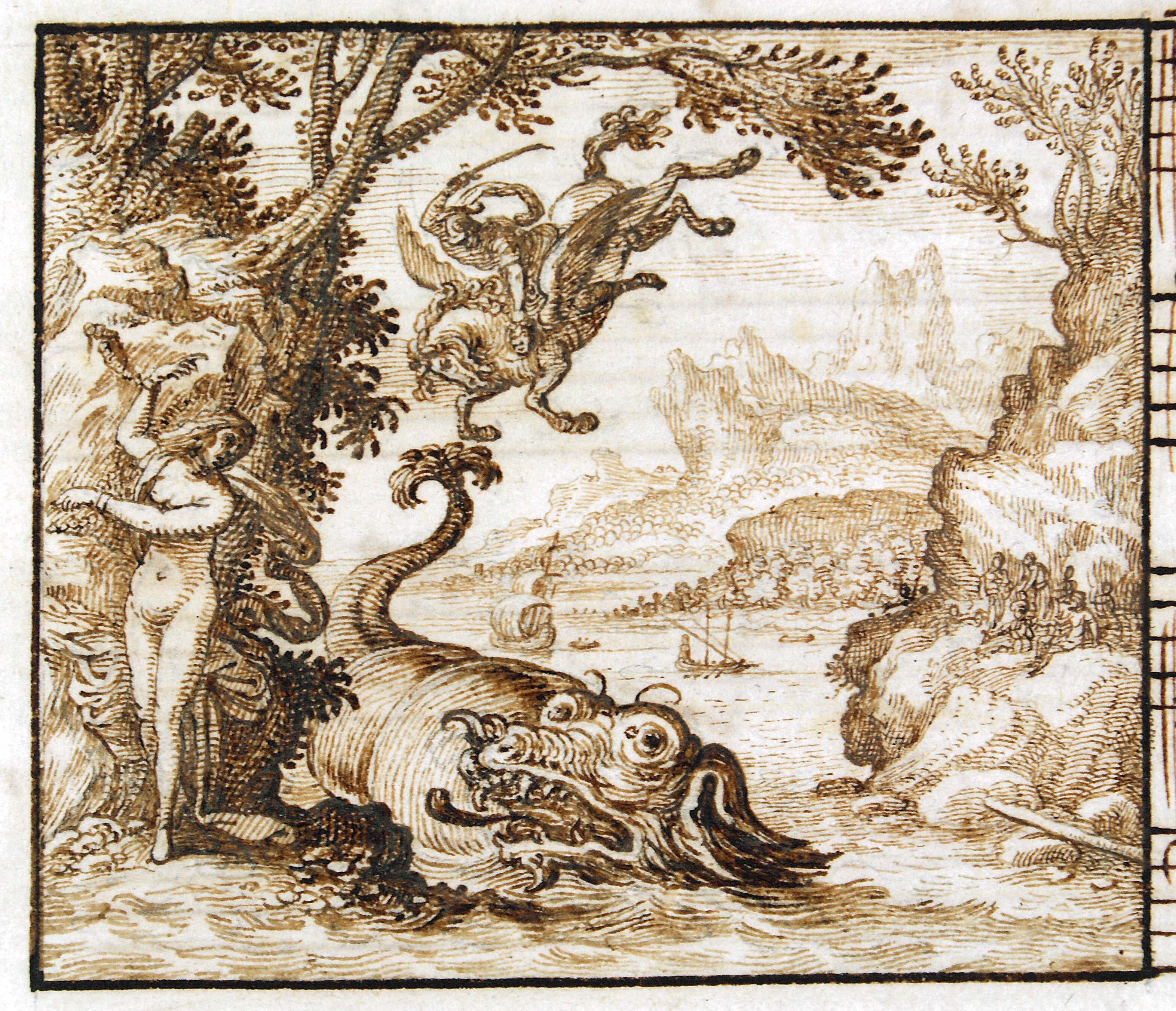 Andromeda, the seamonster and Perseus